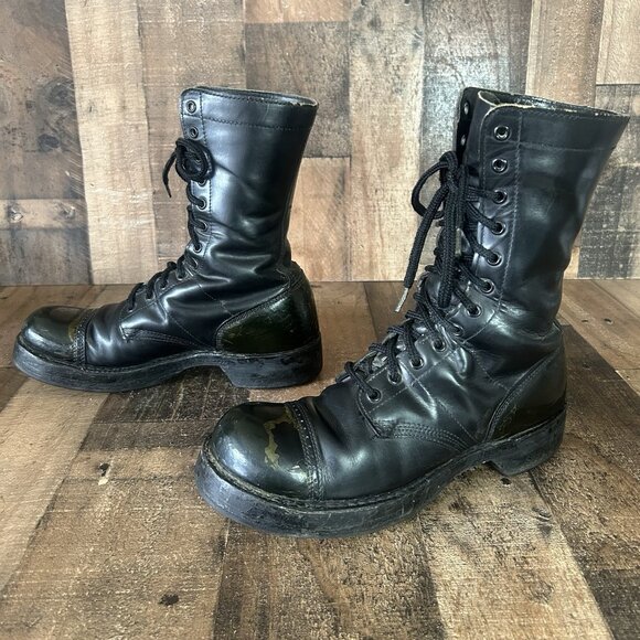 Corcoran Vintage Black Lace Up Jump Boots Mens 9.5 D - Picture 12 of 12